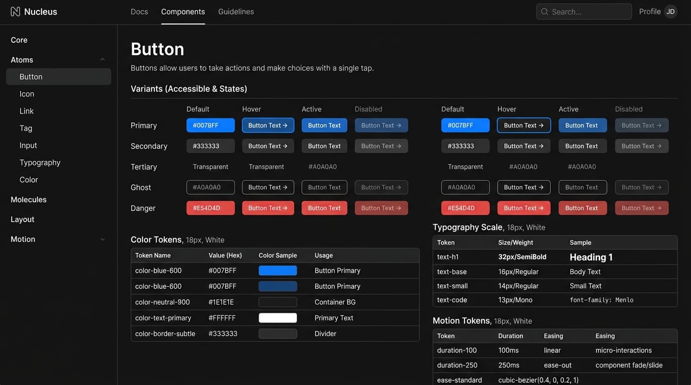 Karya — Design System & Component Library